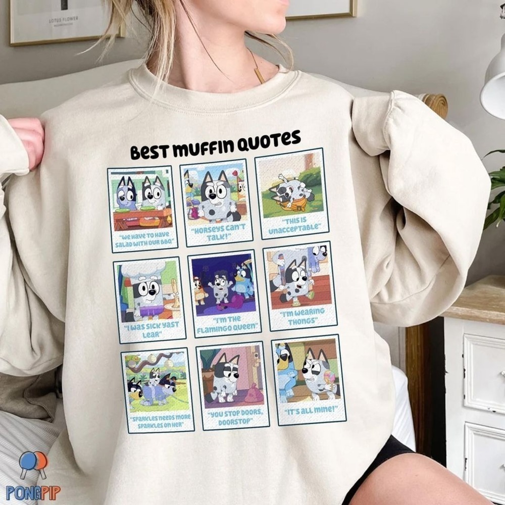 Blueydad Muffin Shirt  Blueydad And Bingo Sweatshirt